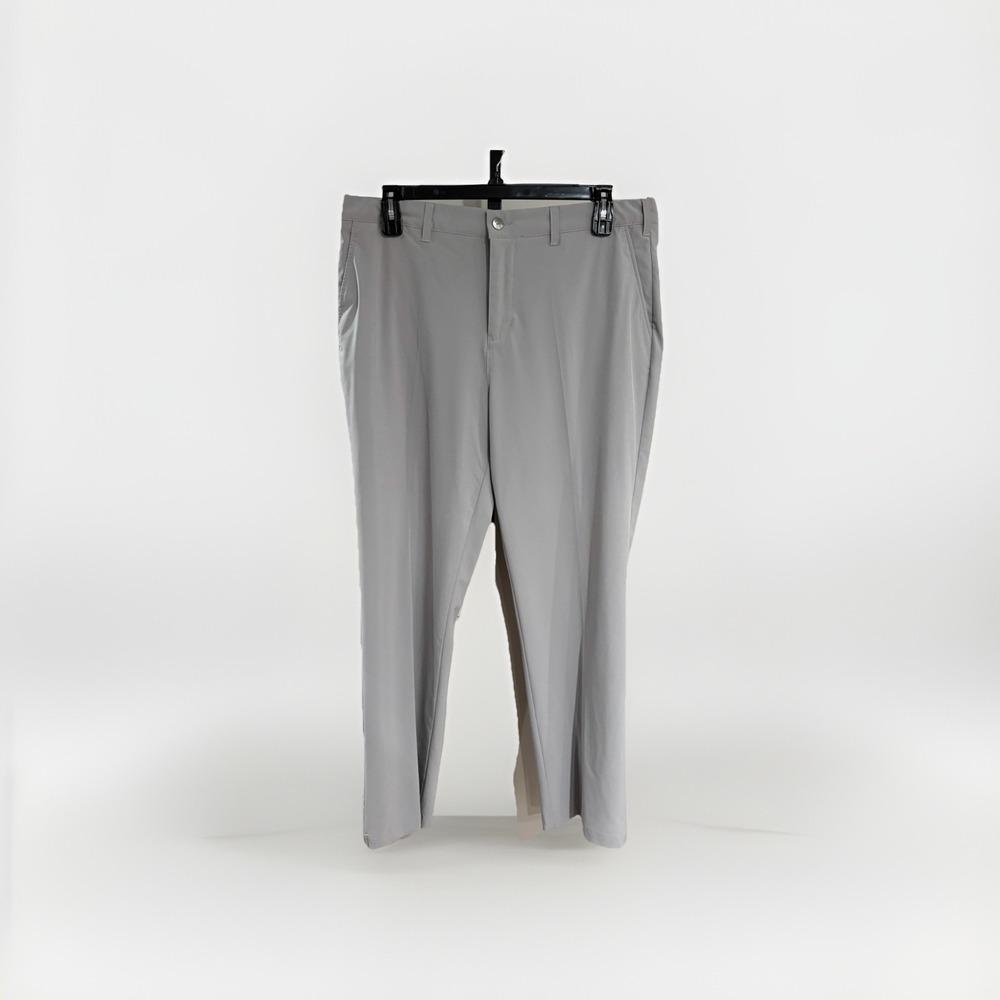 Short Par 4 mens golf pants gray stretch designer‎ athletic 38 x 32 EUC C122